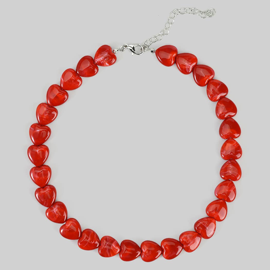 Heart beaded necklace