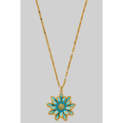 Flower pendant necklace