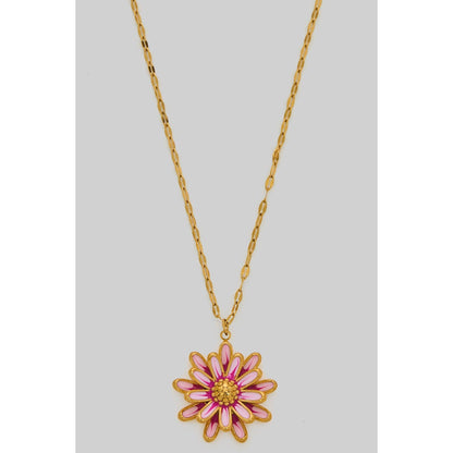 Flower pendant necklace